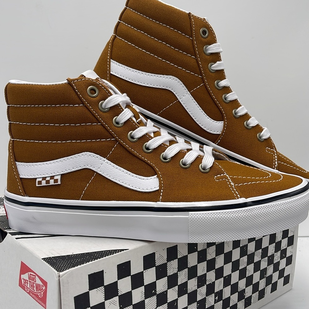 Vans Men’s Skate Sk8-Hi Canvas Golden Brown
VN0A5FCC1M7 Sneakers - Picture 8 of 16